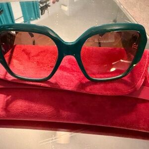 EUC worn once Marciano Teal Oversized Sunglasses